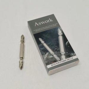 Aswork-Bits for Power Drills-Anti-Slip and Shock-Proof Bits, Double Ended Screwdriver Bits,Magnetic Phillips Bit.